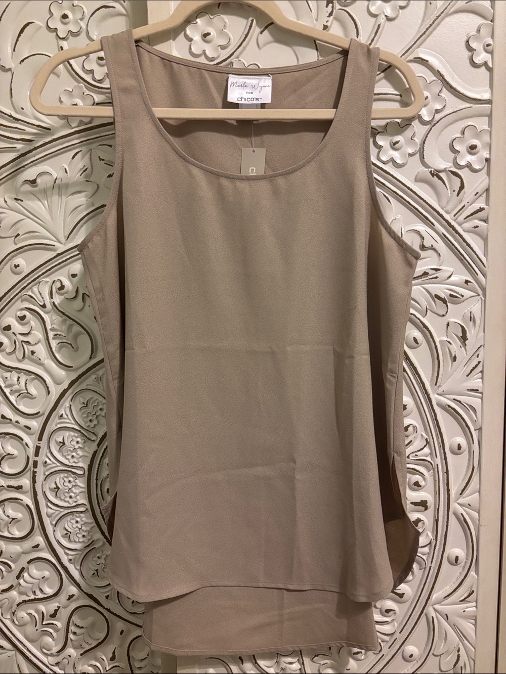 Chico's Tank Top in Taupe Beige